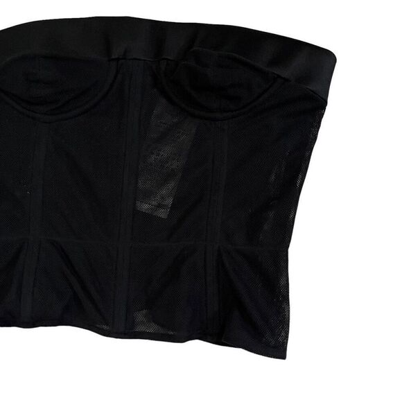 Maison Margiela Corset Top in Black - Picture 5 of 14